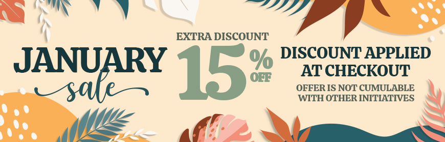 January Sale -15% off